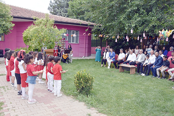 MİMAR SİNAN ANAOKULUNDA AÇIK HAVA SINIFI AÇILDI