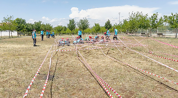 KIRA DAĞI MESİRE ALANI UMKE KAMPINA EV SAHİPLİĞİ YAPTI