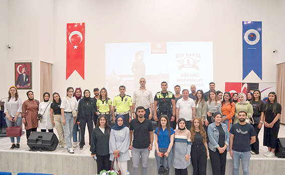 MOTOSİKLET KULLANIMINDA GÜVENLİK KONFERANSI DÜZENLENDİ