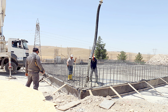 1000 M3’LÜK SU DEPOSU KURULUYOR