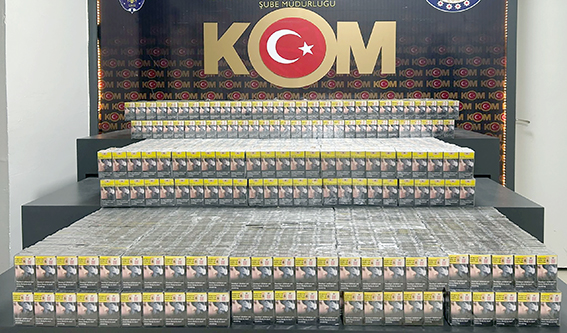 5.240 PAKET KAÇAK SİGARA ELE GEÇİRİLDİ