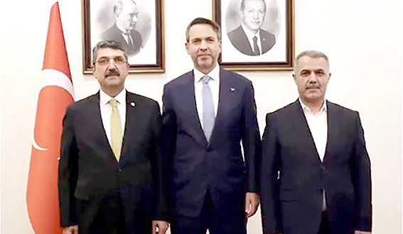 BAKAN BAYRAKTAR İLE ANKARA’DA GÖRÜŞTÜLER