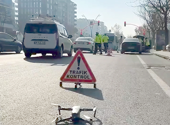 TRAFİK DENETİMLERİNE HAVA DESTEĞİ