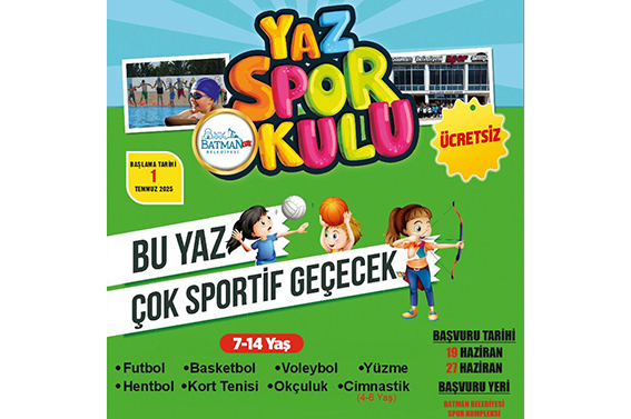 BELEDİYE ÇOCUKLARI YAZ SPOR OKULLARI’NA DAVET EDİYOR