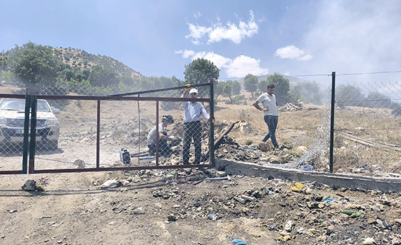 ÇÖP DÖKÜM ALANINDA GÜVENLİK ÖNLEMLERİ ARTIRILDI