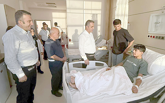 İL BAŞKANI ŞANSİ VE TEŞKİLATINDAN HASTANEYE ANLAMLI ZİYARET