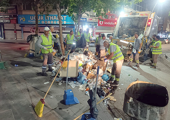 BAYRAM SABAHININ İLK IŞIKLARINA KADAR ÇALIŞTILAR