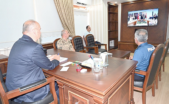 VALİ CANALP, VKS TOPLANTISINA KATILDI