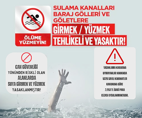 YASAKLI SU ALANLARINDA YÜZMENİN CEZASI 2.953 TL