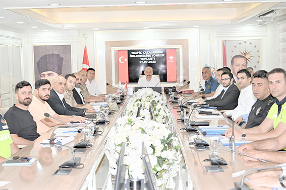 TRAFİK KAZALARINI ÖNLENME TOPLANTISI YAPILDI