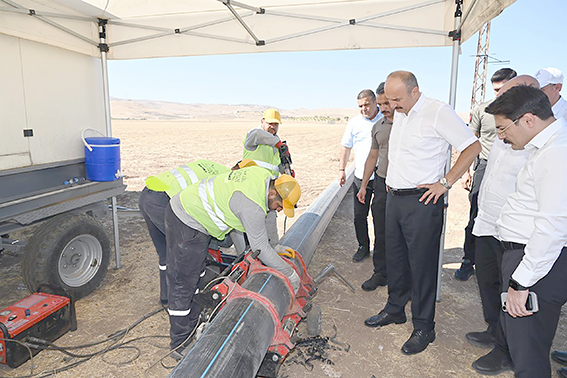 İÇME SUYU HATTI YERİNDE İNCELENDİ