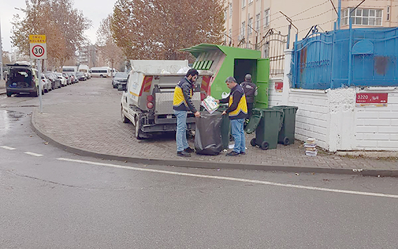 2,9 TON ATIĞI GERİ DÖNÜŞÜME KAZANDIRILDI