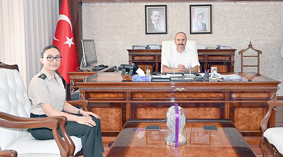 ASKERLİK ŞUBESİ BAŞKANI ÜRKEMEZ’İ KABUL ETTİ