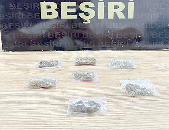 BEŞİRİ’DE UYUŞTURUCU OPERASYONU