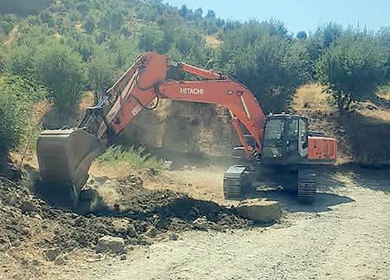 ÇAĞLI KÖYÜNDE BETON YOL ÇALIŞMALARI BAŞLADI