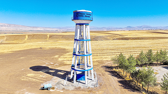 ÇARIKLI KÖYÜNE 100 TONLUK İÇME SUYU DEPOSU