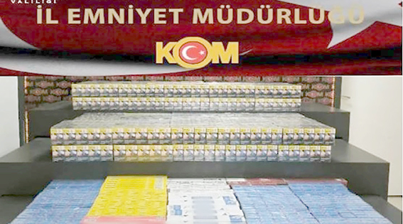 5375 PAKET SİGARA ELE GEÇİRİLDİ