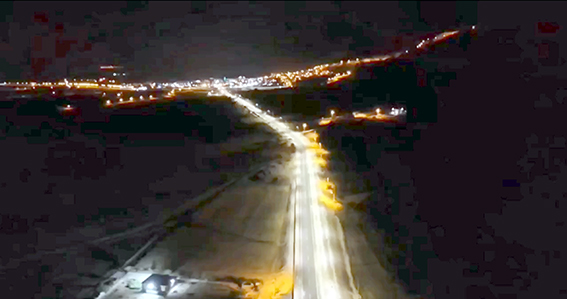 MESİRE ALANI YOLUNA MODERN AYDINLATMA