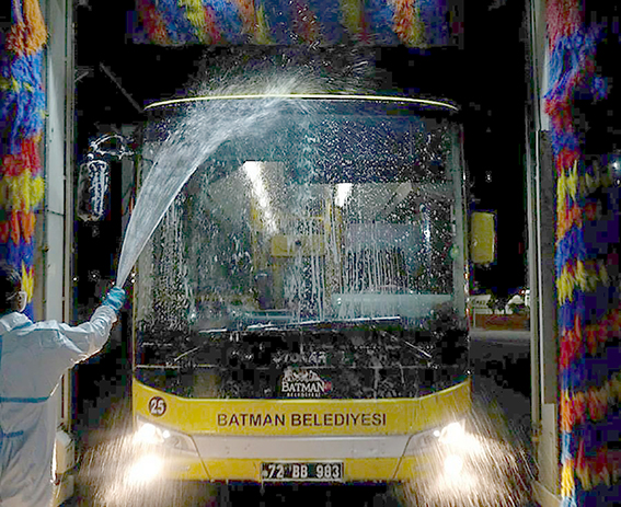 OTOBÜSLER HER GÜN HİJYENİK HALE GETİRİLİYOR