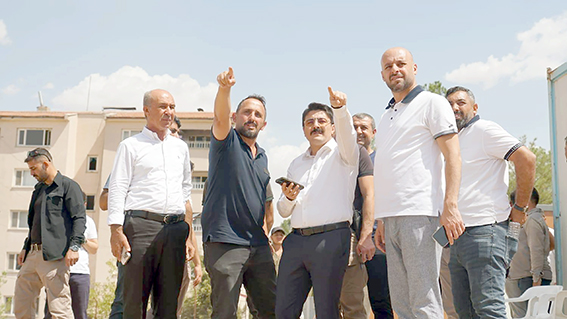 TOKİ KONUT PROJESİ ALANINDA İNCELEMELERDE BULUNDU