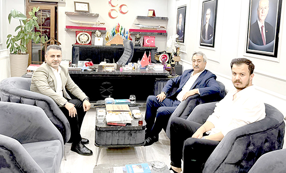 MHP İL BAŞKANI ÇETİN, KIRAÇ’I AĞIRLADI