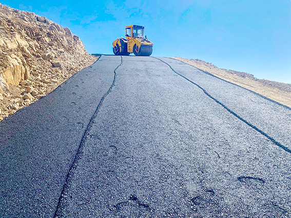 MERETO DAĞI’NA YENİ YOL ÇALIŞMALARI HIZLA DEVAM EDİYOR