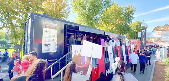 NARKO TIR BATMAN’DA VATANDAŞLARI BİLİNÇLENDİRDİ