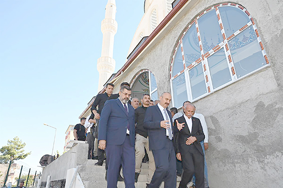 VEYSEL KARANİ CAMİİ İNŞAATI İNCELENDİ