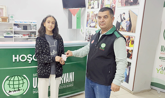 12 YAŞINDAKİ ESMA’DAN ANLAMLI BAĞIŞ