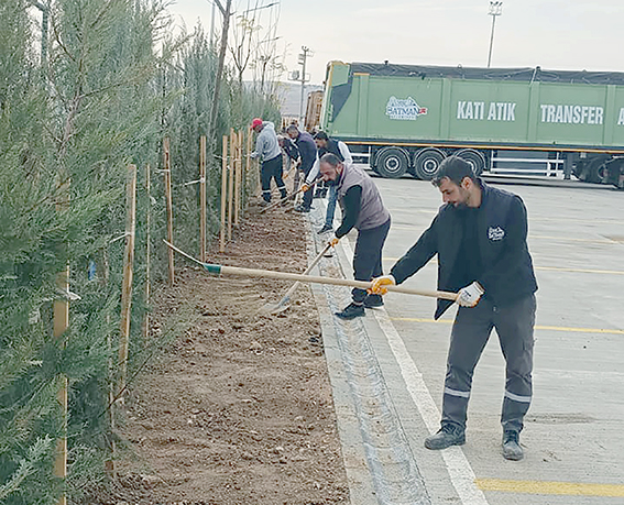 KATI ATIK AKTARMA İSTASYONU’NDA PEYZAJ DÜZENLEMESİ