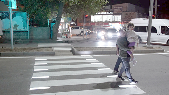 25 FARKLI NOKTAYA LED’Lİ YAYA GEÇİDİ