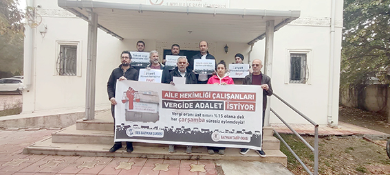 AİLE HEKİMLİĞİ EMEKÇİLERİNDEN ‘VERGİDE ADALET’ ÇAĞRISI