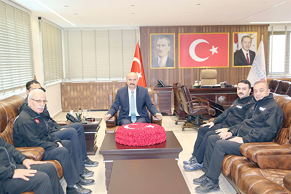 AFAD’DAN VALİ CANALP’A KURULUŞ YIL DÖNÜMÜ ZİYARETİ