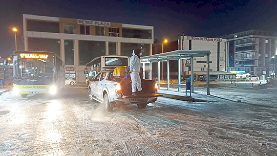 KARLA MÜCADELE EKİPLERİ TEYAKKUZDA