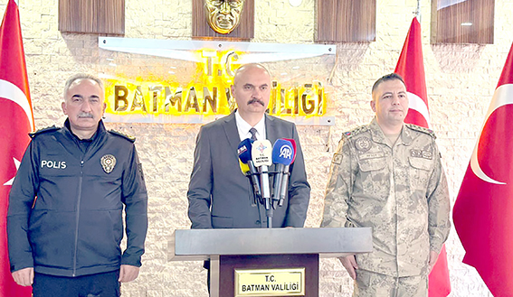VALİ CANALP “BATMAN’DA SUÇ AZALIYOR, GÜVEN ARTIYOR”