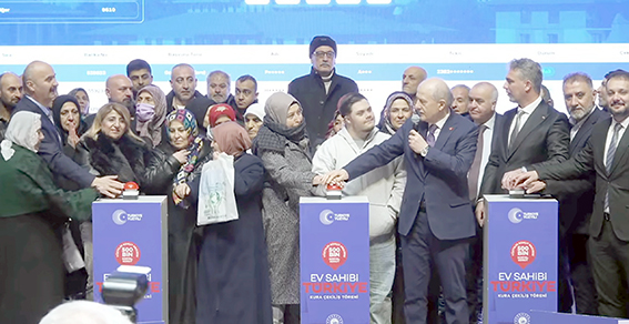 3 BİN 810 KONUTUN HAK SAHİPLERİ BELİRLENDİ