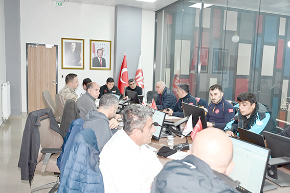 KARLA MÜCADELE ÇALIŞMALARI ANLIK OLARAK TAKİP EDİLİYOR