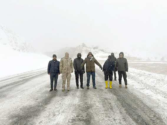 KARLA MÜCADELE ÇALIŞMALARINI YERİNDE İNCELEDİ