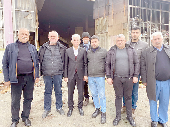 BAŞKAN KAPLAN’DAN ESNAFA GEÇMİŞ OLSUN ZİYARETİ