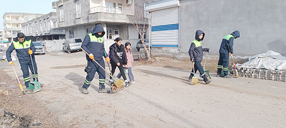 HİLAL MAHALLESİ’NDE KAPSAMLI TEMİZLİK ÇALIŞMASI