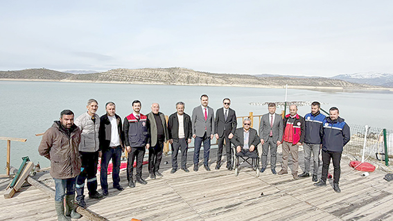 MALABADİ BARAJ GÖLÜ’NDE ALABALIK TESİSİNE İNCELEME