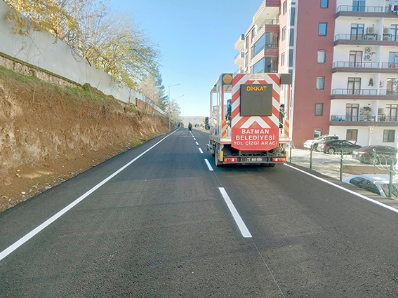 324 KİLOMETRE YOL ÇİZGİSİ TAMAMLANDI