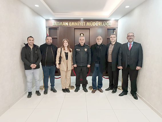 ÇALIŞAN GAZETECİLER EMNİYET MÜDÜRÜ KABA’YI ZİYARET ETTİ