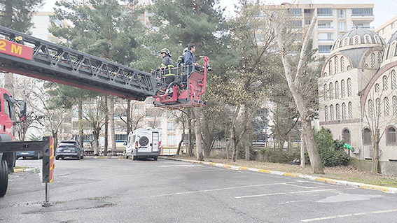 GERÇEĞİ ARATMAYAN YANGIN TATBİKATI