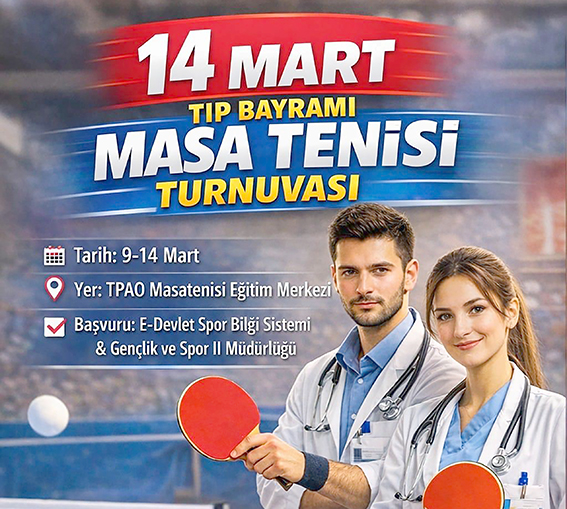 TIP BAYRAMINA ÖZEL MASA TENİSİ TURNUVASI