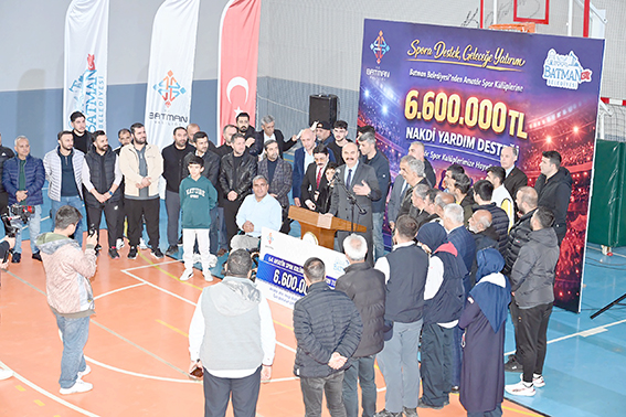 AMATÖR KULÜPLERE 6,6 MİLYON TL DESTEK