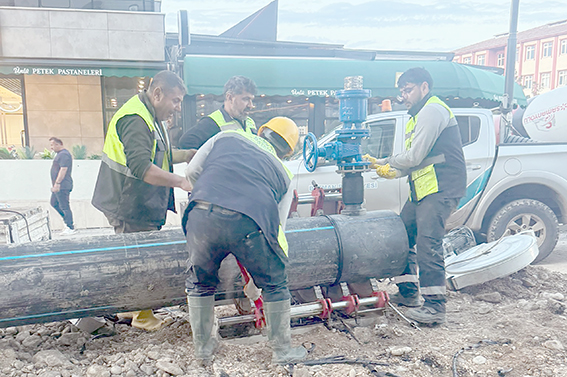 BELDE HATTINDA İÇME SUYU ŞEBEKESİ YENİLENDİ