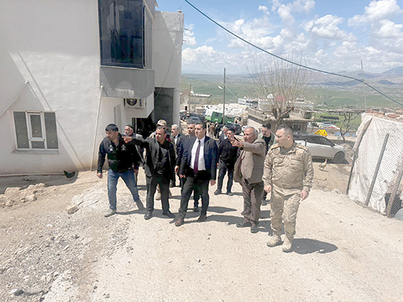 BEYBAĞI KÖYÜNDE YOL ÇALIŞMALARI İNCELENDİ