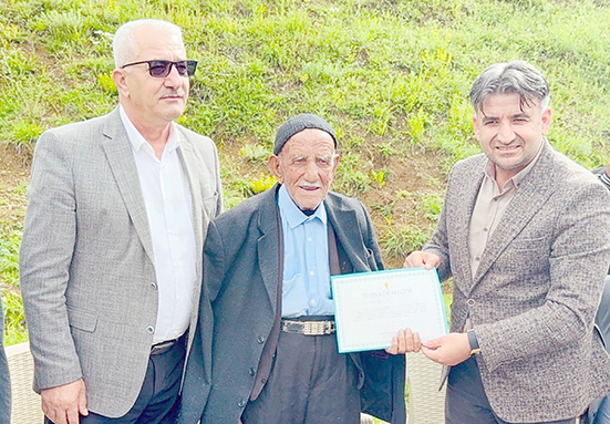 ERDOĞAN İMZALI TEŞEKKÜR BELGESİYLE ANLAMLI VEFA