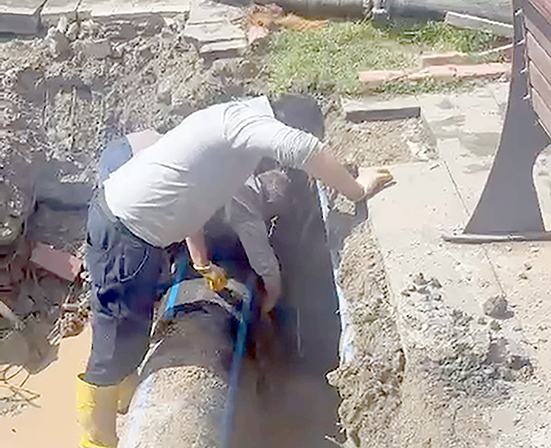 YERALTINDAKİ DEV KAÇAK, CİHAZLA TESPİT EDİLDİ
